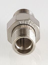 Американка VALTEC 1" НН латунь никелированная VTr.728.N.0006