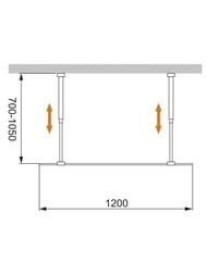 ������� ����������� CEZARES LIBERTA (1200�1950) L-2-120-C-Cr ������ ����������,������� ����, 2 �����