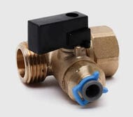 АКВАФОР Тройник с шаровым краном 1/2"х1/2"х1/4" (узел подключения к водопроводу), арт.201514