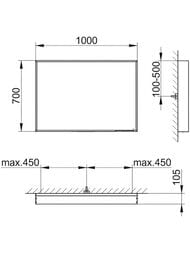 ������� Keuco Plan 1000�700�105 ���������, � ���������� � ����������, ����� 33098293000