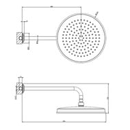 ������� ��� Gessi Venti20 65149.031 � ��������� �����������, d328 ��, ����