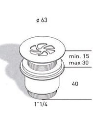    Migliore DAISY d-63, 1 1/4"    ,  ML.RIC-10.125.CR