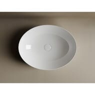 Раковина накладная Ceramicanova Element 520х395х130 овальная, без перелива, белый CN6017