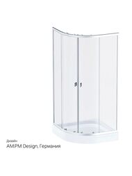 Душевой уголок AM.PM X-Joy Twin Slide (90х90х185) профиль матовый хром/прозрачное W88G-205-090MT64