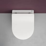 Унитаз подвесной Ceramicanova Play 370х490х340 безободковый, сиденье микролифт, крепеж, бел. CN3001