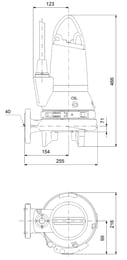 Насос канализационный GRUNDFOS SEG.40.09.2.1.502 1х230В с режущим механизмом 96075893