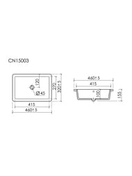 �������� ������������ ����� Ceramicanova Era CN15003 460�320�155 �������������, c ���. �����, �����