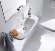 Рукомойник DURAVIT D-CODE 500х220х135 отверстие под смеситель справа, перелив 07065000082