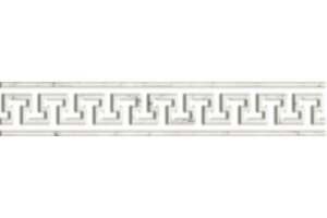 Бордюр ITALON Charme Extra Carrara Listello Leaf (50х300) патинированный, белый, 600090000478 (шт.)