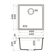 ����� Omoikiri BOSEN 44-U-PL (440�440�220) ����������� ������, ����������, ������� 4997007
