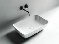 Раковина накладная Ceramicanova Form 590х400х145 прямоугольная, без перелива, белая CN2003