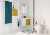 Унитаз Cersanit COLOUR Clean On (650х370х780) без обода, сиденье тонкое м/л KO-COL011-3/5-COn-DL