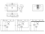 �������� ��������� Hatria Bahia BH0800465011TS0 800�465�130 � 1 ���������� ��� ���������, �����