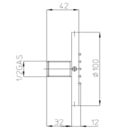 �������� ������� Bossini Tondo Flat �����, ������ ����������� I00175.094
