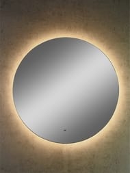 Зеркало Континент Ajour (800х800) ореольная LED подсветка 2700К, бесконтактный диммируемый сенсор