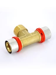 Тройник пресс Tiemme 16х1/2"Нх16 1650085 / 1658G160416CZ