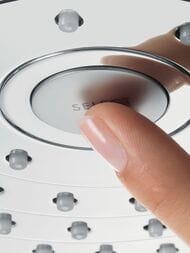Верхний душ Hansgrohe Croma Select E 180 2jet квадратный, с двумя типами струи 26524400 хром/белый — изображение 2