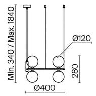 ��������� ���������� Maytoni Ring (����) MOD013PL-04BS1, IP20, G9�4, ������