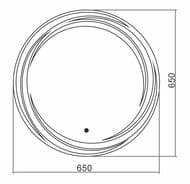 ������� Silver Mirrors ����� (650�650) LED-���������, ������, ������ ��-1535