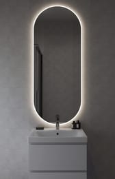 Зеркало Cersanit ECLIPSE Fusion 600x1450 с подсветкой, овальное 64816 — изображение 5