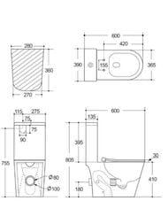 ������-������� Aquatek ������� AQ2999T-00 600�390�805 �/���������, ���� �������, � ��������, �����