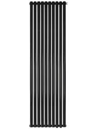 Дизайн-радиатор STOUT Tube Round 10 секц. ниж.прав.подкл R40 1-1750-10 RT RAL9005 черный — миниатюра 1