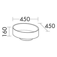 ���������� Burgbad Sys30 450�450�160 ���������, ���. ������, � ������ ��������, ����� MBA0030C0001