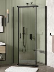 Душевой уголок WasserKRAFT Wiese 900x900x2000 стекло прозрачное/профиль черный 84P11