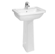 Раковина Vitra Form 300 (550х475х850) антибактериальное покрытие,с пьедесталом ,белый 9602B003-7650