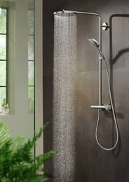 Душевая система Hansgrohe Raindance Select S 240мм 1 тип струи, Showerpipe с термостатом 27633000