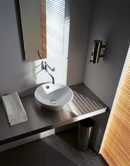Раковина DURAVIT STARCK 1 330х170 без площадки под смеситель, перелив, крепление 0408330000
