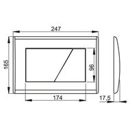Кнопка для бачка-инсталляции ALCAPLAST M172 хром-матовая