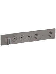 Смеситель Axor ShowerSelect 18356340 для душа, встраиваемый, термостат, 3 выхода, шлиф.черный хром — миниатюра 1