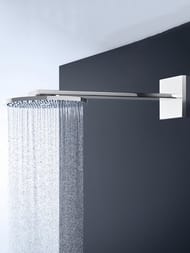 Верхний душ Axor ShowerSolutions 35303000 (300х300) 2jet настенный, 2 вида струи, держатель, хром — изображение 2