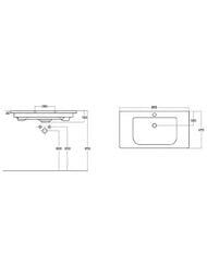 �������� ��������� ��� ����� Caprigo SOFT 90 (895x455x160) �������� SF 90