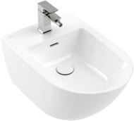 Биде подвесное Villeroy & Boch Subway 3.0 4470 00 R1 (375х560х270) отвер.для смесителя, CeramicPlus