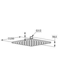   KLUDI A-QA DN15  250x250, ,  6442505-00