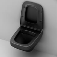 Унитаз подвесной AM.PM Inspire 2.0 FlashClean с сиденьем микролифт, черный мат. C50A1700MBSC