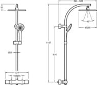 ������� ������� Jacob Delafon Amelie E32851-CP ��������� ���������, ������� �������/������ ���, ����