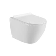 Унитаз подвесной Caprigo Modern Vittoria 365х505х360 безободковый, сиденье микролифт, белый V-1003