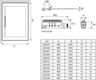 ������� ������ Jacob Delafon FLIGHT PURE 1200�800�26 �������������, �����, ����� E62326-00