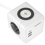 ���������� ���� 3-������� + 3 USB + ������������ ������� Werkel W6513501, �����