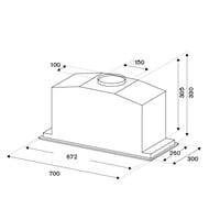 ������� Bertazzoni Modern (700�300) 710 �3/�, 250 ��, ����. KIN70MOD1XB