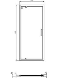 ������� ����� Ideal Standard CONNECT 2 PV (900�1950) ���������, ������� ������/������ �����  K9270V3