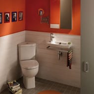Унитаз с бачком Jacob Delafon ODEON UP 18557К+E4741 угловой, нижняя подводка, белый