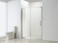 Душевая дверь BAND HOURS LOFT 135-150D (1350/1500x1900) прозрачное стекло/профиль хром