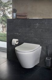 Сиденье для унитаза Vitra с микролифтом, быстросъемное, белый 110-003-019
