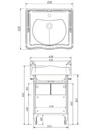����� ��� �������� Caprigo ����� 60 (610�952�525) ���������, ������� blue 33410-B136