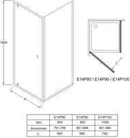 ������� ����� Jacob Delafon Serenity (900�1900) ������ ����������/����.���� E14P90-GA