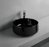Раковина накладная ArtCeram Cognac 420х420х160 круглая, без перелива, белая COL001 01 00